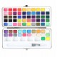 Watercolor Set of 72 Colors Solid Pigment Paints 50 Basic Colors 20 Shimmer/Metallic Colors 2 Neon Colors 1 x Water Brush 1x Portable Aluminum Case Watercolor Set of 72 Colors Solid Pigment Paints 50 Basic Colors 20 Shimmer/Metallic Colors 2 Neon Colors 1 x Water Brush 1x Portable Aluminum Case